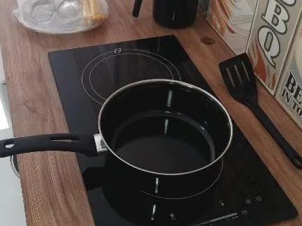 Bancada da cozinha do estúdio