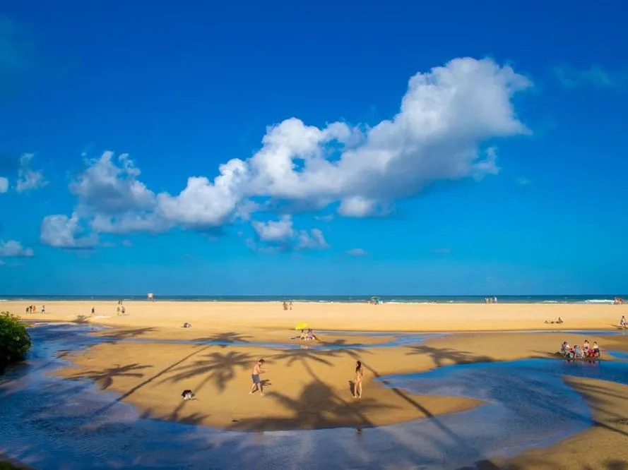 Rio, areia e mar em Imbassaí