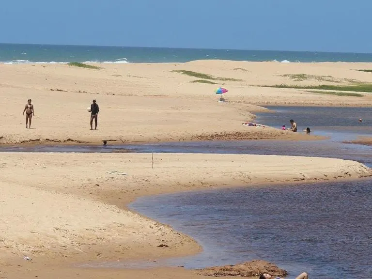 Paisagem da praia de Imbassaí